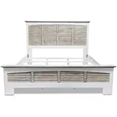 Islamorada King Bed in Distressed Gray & White