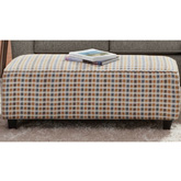 49" Cocktail Ottoman in Hadnot Earth Multicolor Fabric