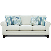 Sleeper Sofa in Grande Glacier Off White Fabric