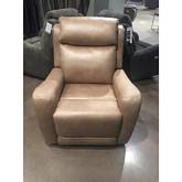 View Point Manual Rocker Recliner in Vintage Brown Fabric