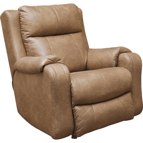Contour Manual Rocker Recliner in Cocoa Brown Leatherette