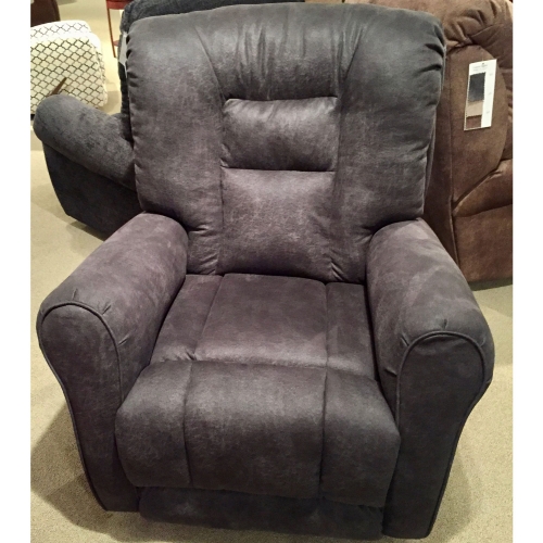 Grand Power Headrest Rocker Recliner in Ink Grey Fabric