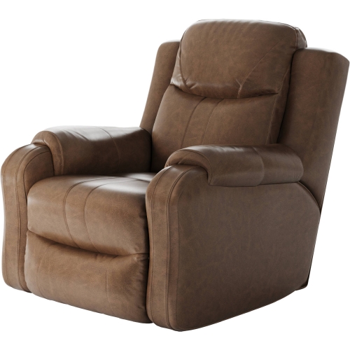 Marvel Manual Swivel Rocker Recliner in Hickory Brown Fabric