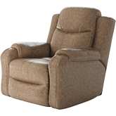 Marvel Power Headrest Rocker Recliner in Vintage Tan Fabric