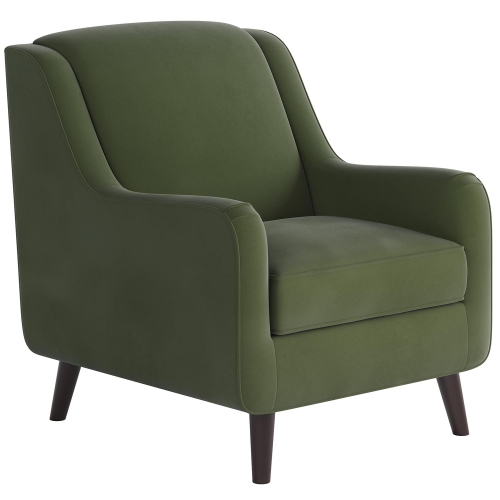 Accent Chair in Bella Forrest Green Fabric
