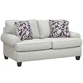 Loveseat in Awesome Oatmeal Khaki Fabric