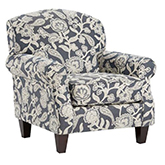 532 Accent Chair in Sophie Indigo & White Fabric
