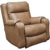 Contour Power Headrest Rocker Recliner with SoCozi & Next Level in Cocoa Brown Leatherette