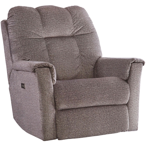 Baxter Power Headrest Rocker Recliner with USB in Tan Fabric