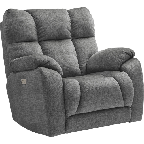 Wild Card Power Headrest Rocker Recliner with USB in Charcoal Grey Fabric