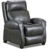 Saturn Zero Gravity Power Headrest Recliner withSoCozi in Slate Gray Leather