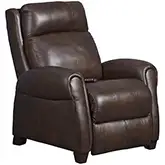 Saturn Zero Gravity Power Headrest Recliner withSoCozi in Colorado Brown Leather