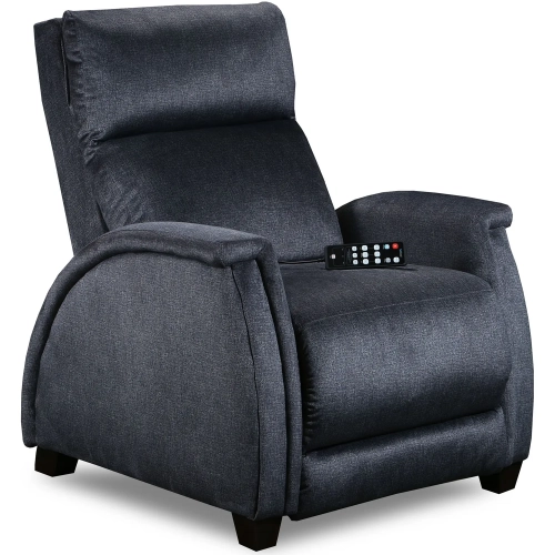 Venus Zero Gravity Power Recliner w/ Headrest & SoCozi Shown in Blue Velvet Microfiber
