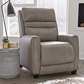 Turbo SoCozi Massage Next Level Power Recliner in Grey Leather