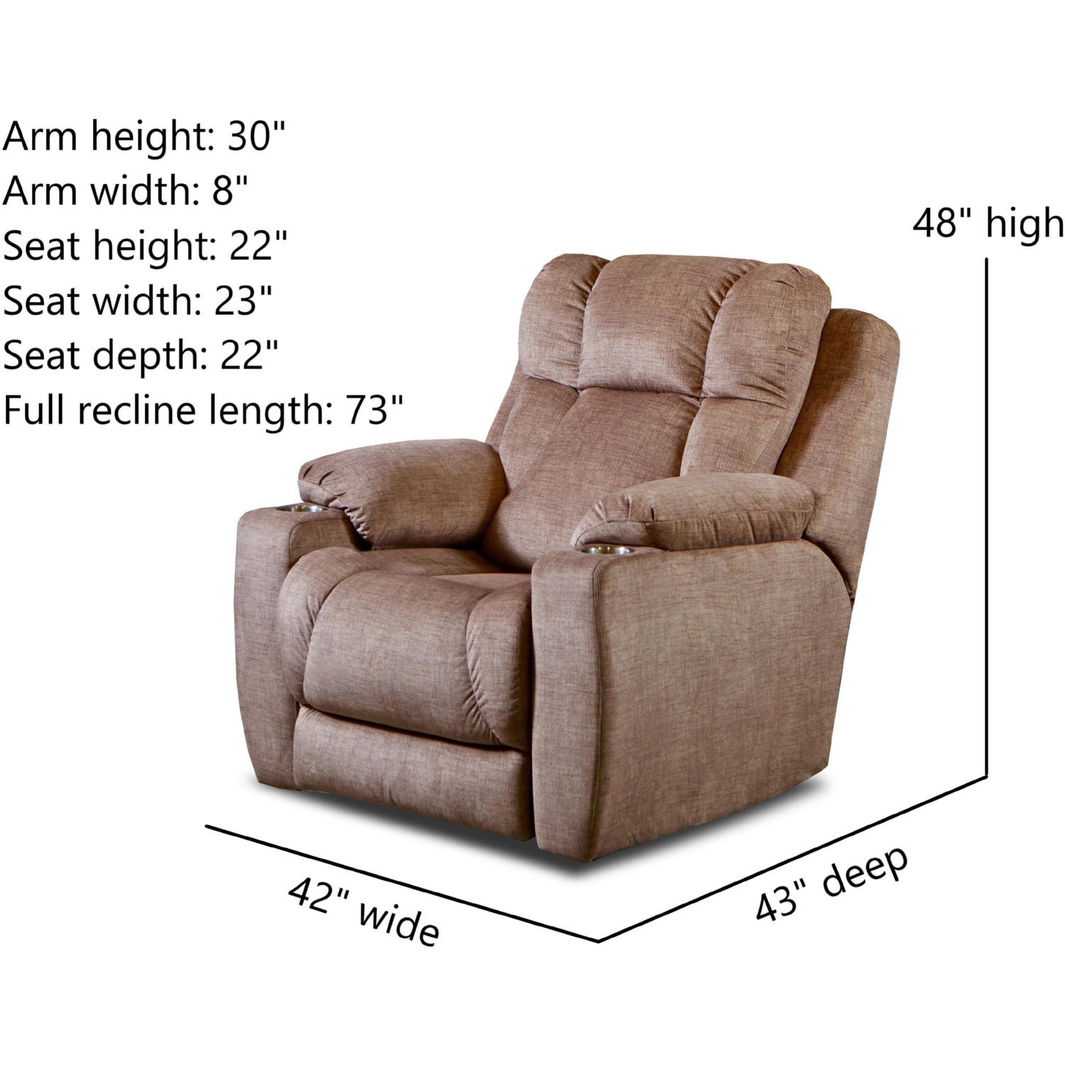 Southern Motion 6247P 214-17 Challenger Big Man's Power Headrest