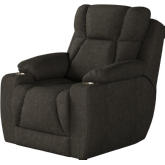 Challenger Big Man's Power Headrest Wall Hugger Recliner in Java Brown SOMO Smart Solutions Fabric