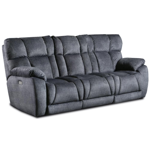 Wild Card Manual Reclining Sofa in Charcoal Grey Velvet Fabric