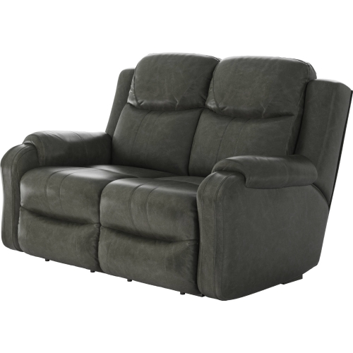 Marvel Manual Reclining Loveseat in Slate Grey Fabric