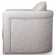Adrian Swivel Accent Chair in Durbin Light Grey Fabric
