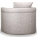 Adrian Swivel Accent Chair in Durbin Light Grey Fabric