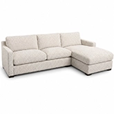 Blufton 2 Piece Sectional Sofa with Flex Chaise in Disk Linen Fabric