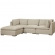Burbank Sectional Sofa w/ Reversible Chaise in Boucle Pebble Neutral Fabric