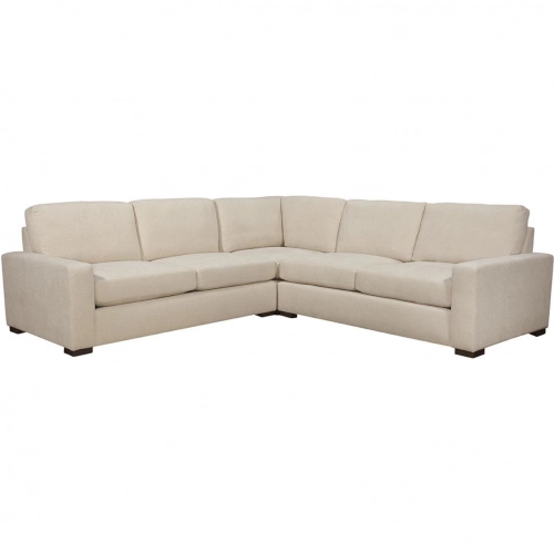 Cody 3 Piece Sectional Sofa in Cumberland Cream Fabric