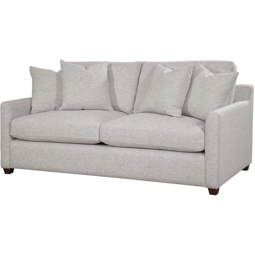 Curry Queen Non Slipcover Sleep Sofa in Hearth Nickel Gray Fabric