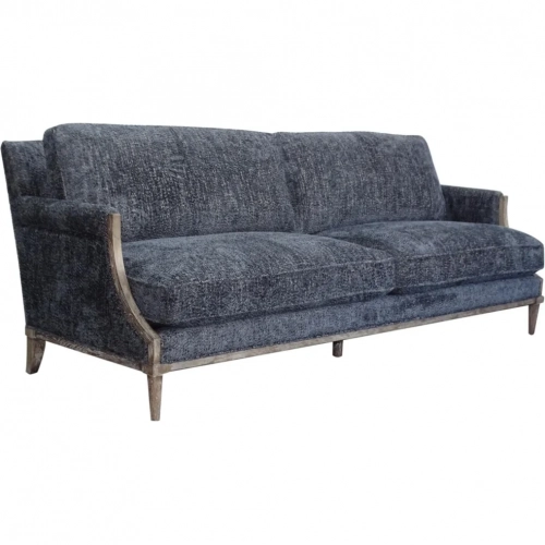 Denise Sofa in Nubby Slate Fabric
