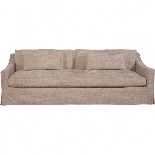 Dunne 96" Slipcover Sofa in Churchill Driftwood Brown Fabric