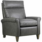Eddi Rechargeable Power Recliner in Milestone Smoke Grey Leather