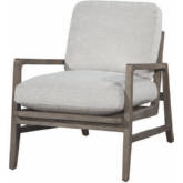 Glendale Accent Chair in Tidal Driftwood Neutral Fabric & Wood