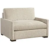 Grady Accent Chair & Half in Plushtone Linen Fabric