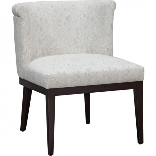 Hadley Accent Chair in Kalahara Saxony Neutral Pattern Fabric & Espresso Wood