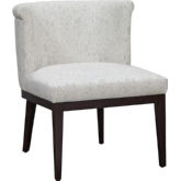 Hadley Accent Chair in Kalahara Saxony Neutral Pattern Fabric & Espresso Wood