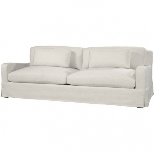 Hampton 96" Slipcover Sofa in Data Cream