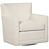 Jaxson Swivel Accent Chair in Cumberland Cream Fabric