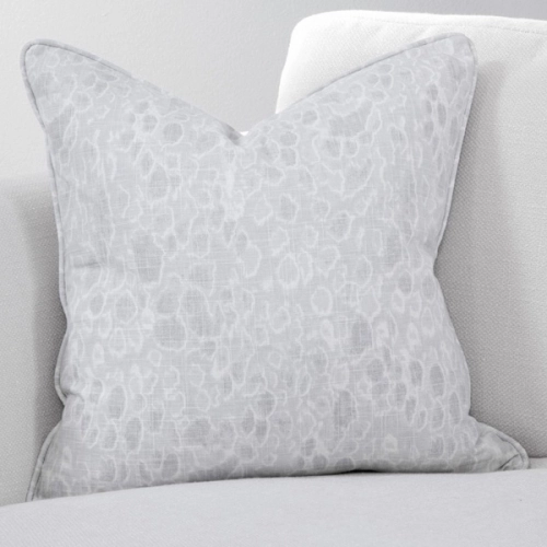 Luxe Down Throw Pillow 20x20 in Kalahara Saxony Neutral Fabric (Set of 2)