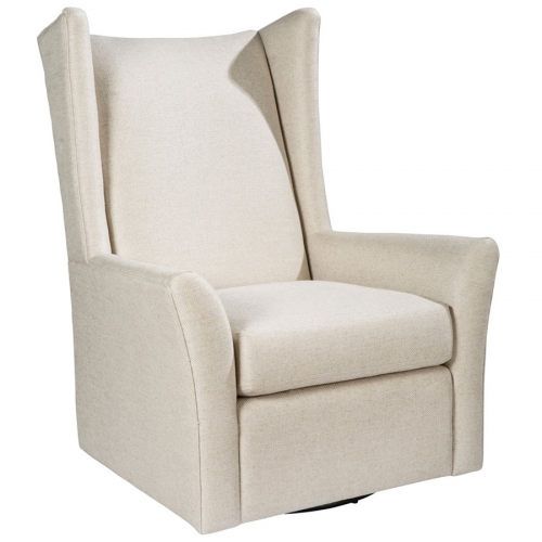 Kent Swivel Chair in Linen Flax Fabric