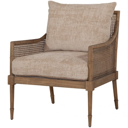 Largo Accent Chair in Churchill Driftwood Brown Fabric