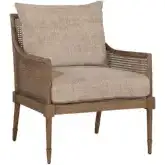 Largo Accent Chair in Churchill Driftwood Brown Fabric