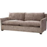 Mackey Sofa in Spectacle Fawn Fabric & Espresso Wood
