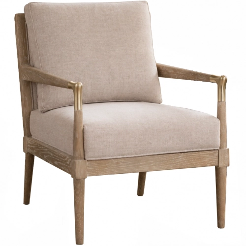 Meyer Accent Chair in Focus Pebble & Natural Gray Oak