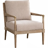 Meyer Accent Chair in Focus Pebble & Natural Gray Oak