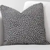 Luxe Down Throw Pillow 20x20 in Ocelot Midnight Pattern Textured Fabric (Set of 2)