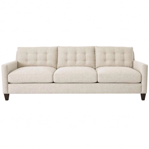 Oxford Sofa in Lambert Fog Fabric & Espresso