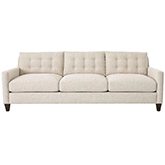 Oxford Sofa in Lambert Fog Fabric & Espresso