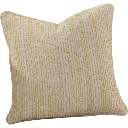 Luxe Down Throw Pillow 20x20 in Poem Apple Green Stripe Textured Fabric (Set of 2)