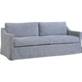 Sagamore Slipcovered Sofa in Navigator Mineral Blue Fabric