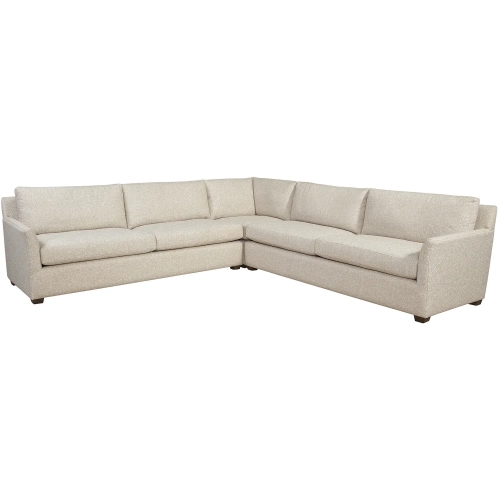 Sanibel 3 Piece Sectional Sofa in Crace Tan Oxford Fabric